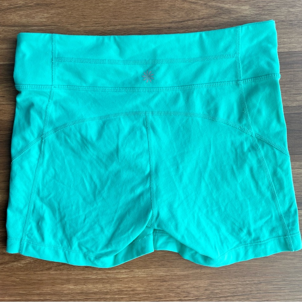 Athleta Teal booty shorts Size M